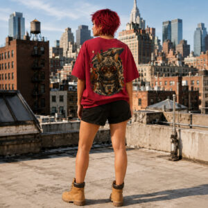 Cardinal Pilot Cat Tee - Cardinal Red