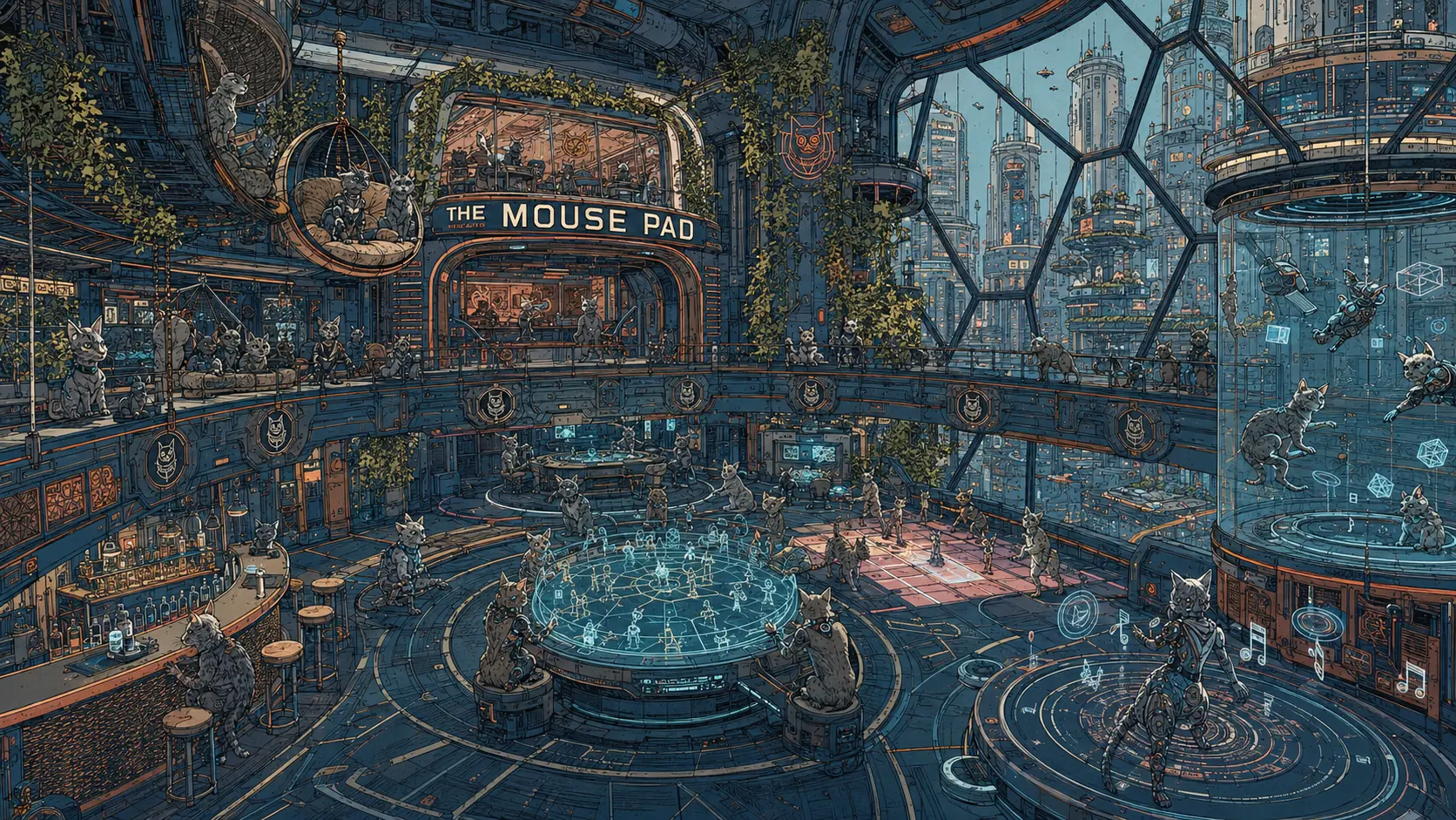 Illustrated view of The Mouse Pad