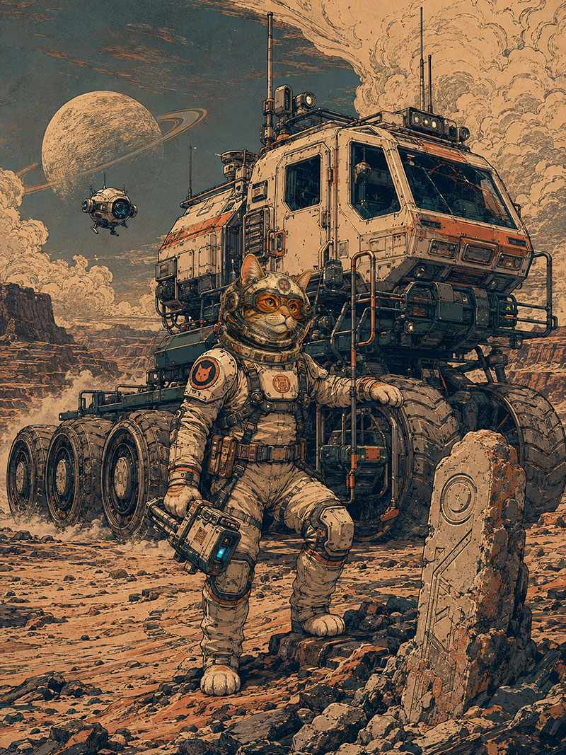 Orange Rover Pilot artwork