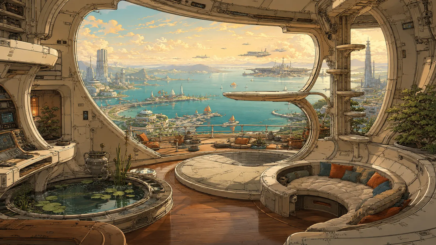 Illustrated view of Tideglass Penthouses